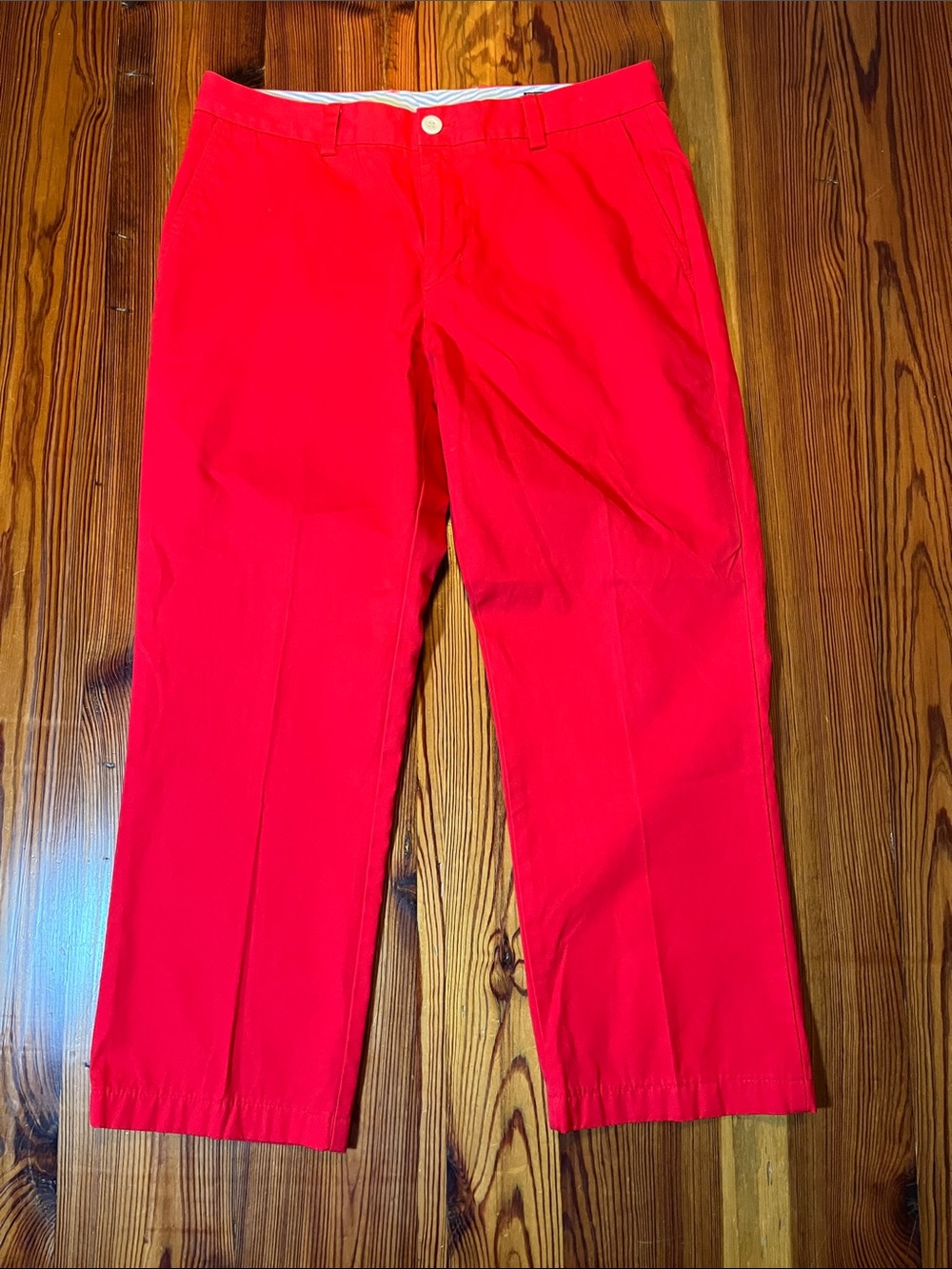 Vineyard Vines Red Cropped Pants, Size 32